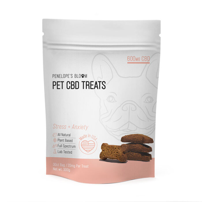 Penelope's Bloom CBD Dog Treats for Stress + Anxiety- Large Dogs - 600mg - FRONT
