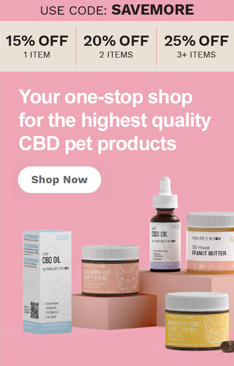 Penelope's Bloom Pet CBD Products - Shop Now
